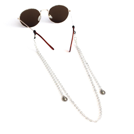 Strap Gota para lentes, detalle de colgantes, hecho a mano — Elefanterosado