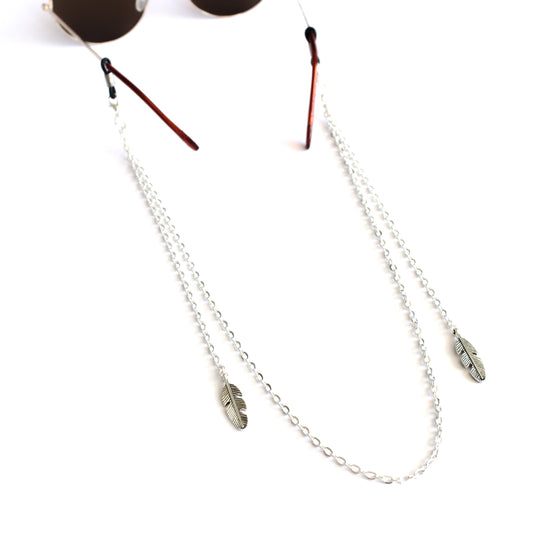 Strap Pluma para lentes, detalle, hecho a mano — Elefanterosado