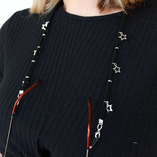 Strap Stellar para lentes, detalle, hecho a mano — Elefanterosado