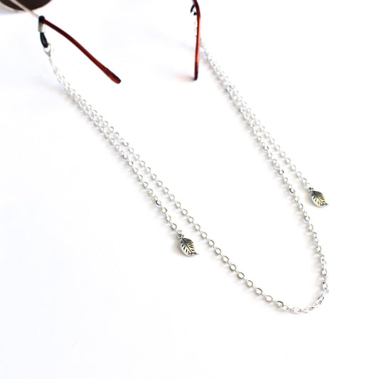 Strap Leaf con colgantes de hoja para lentes, hecho a mano — Elefanterosado