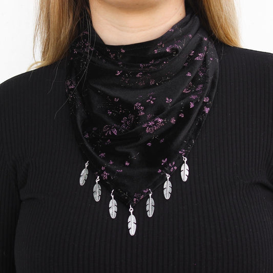 Bandana Florencia con flores, hecha a mano — Elefanterosado