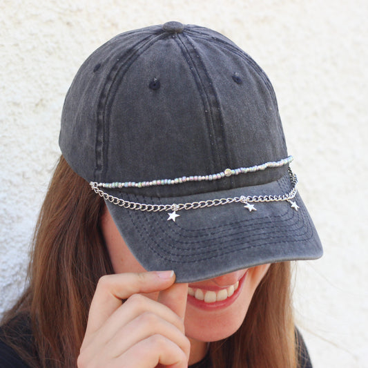 Jockey Adele jaspeado color mostaza, ajustable, hecho a mano — Elefanterosado